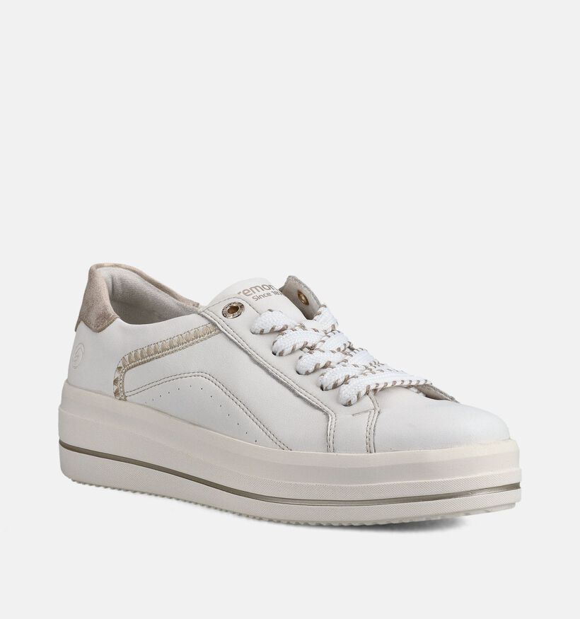 Remonte Witte Sneakers voor dames (367742) - geschikt voor steunzolen