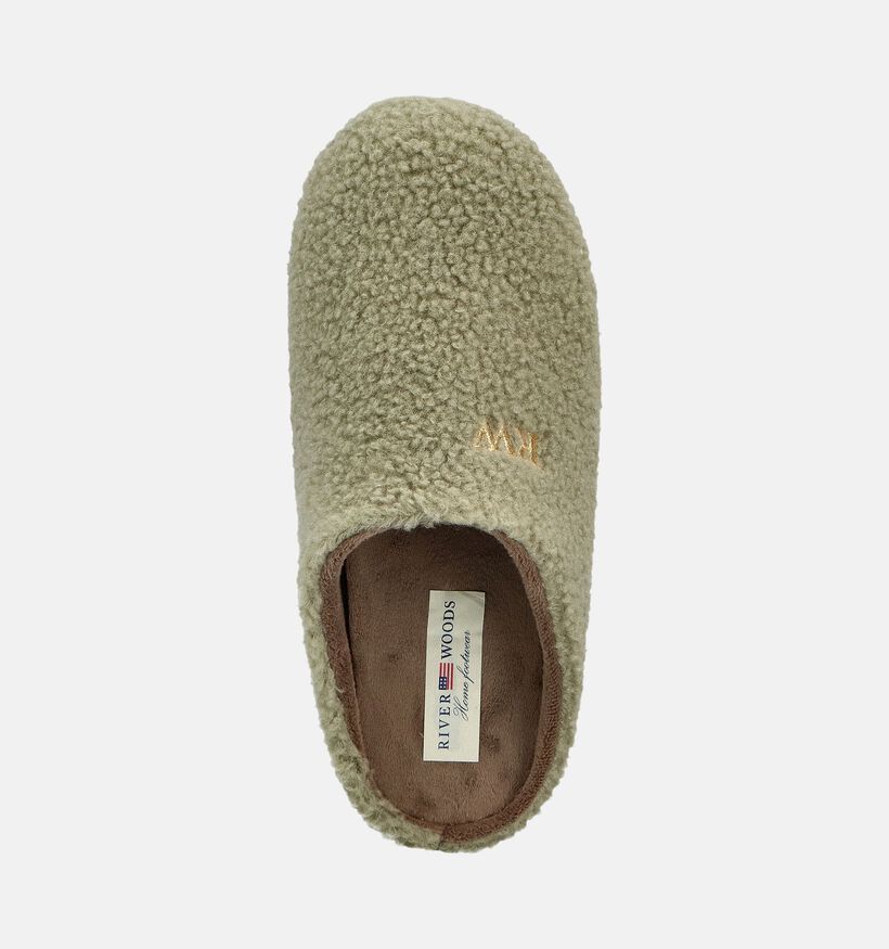 River Woods Babs Groene Pantoffels voor dames (381124) - geschikt voor steunzolen