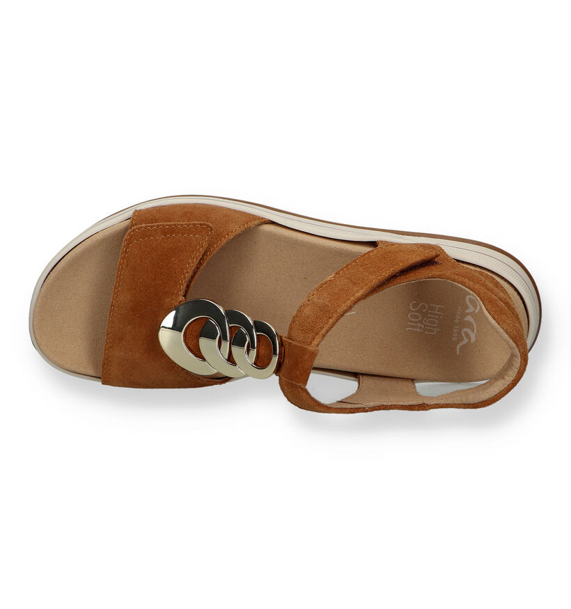 Ara Osaka-S Sandales pour semelles orthopédiques en Cognac pour femmes (321915) - pour semelles orthopédiques