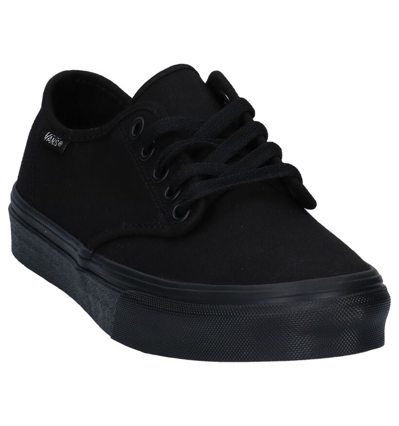 Vans Camden Stripe Baskets Skate en Noir en textile (253465)