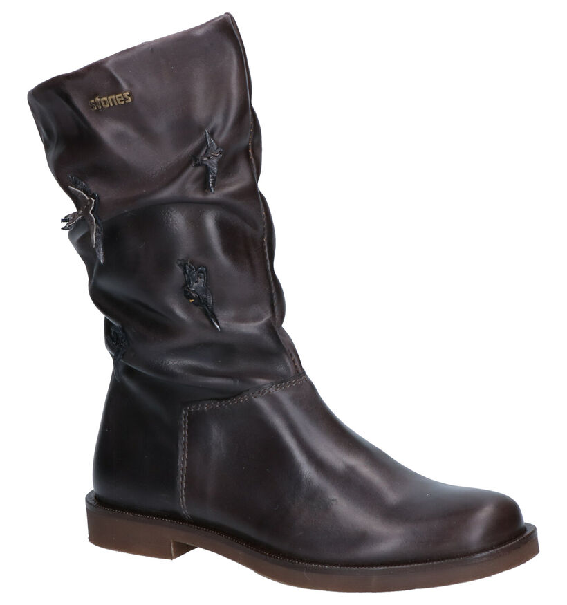 STONES and BONES Selva Bottes basses en Cognac en cuir (255539)