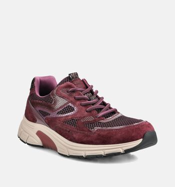 Gabor Comfort Low Sneakers Taupe/Bordeaux/Grijs