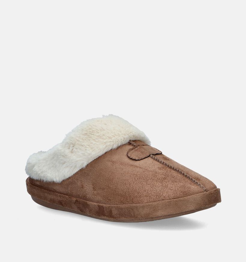 Torfs Home Pantoufles ouvertes en Beige pour femmes (349390)