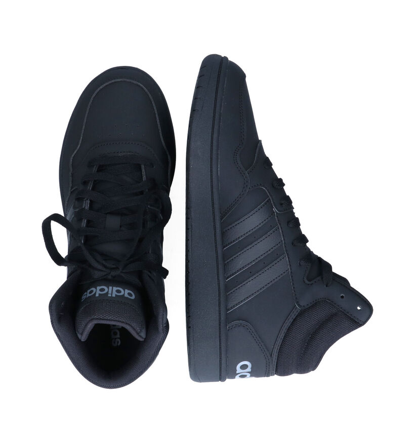 adidas Hoops 3.0 Mid Baskets en Noir pour hommes (326291)