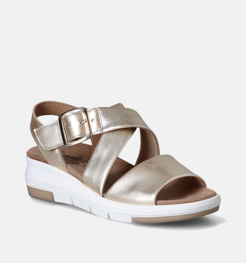 Solemade Maira Sandales pour semelles orthopédiques en Or pour femmes (355729) - pour semelles orthopédiques