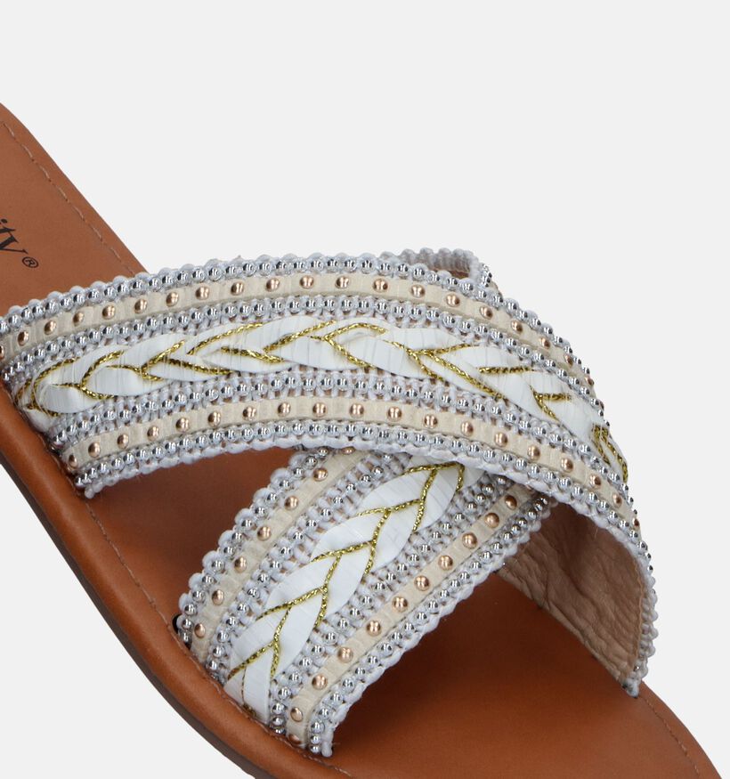 Identity Witte Slippers voor dames (357734)