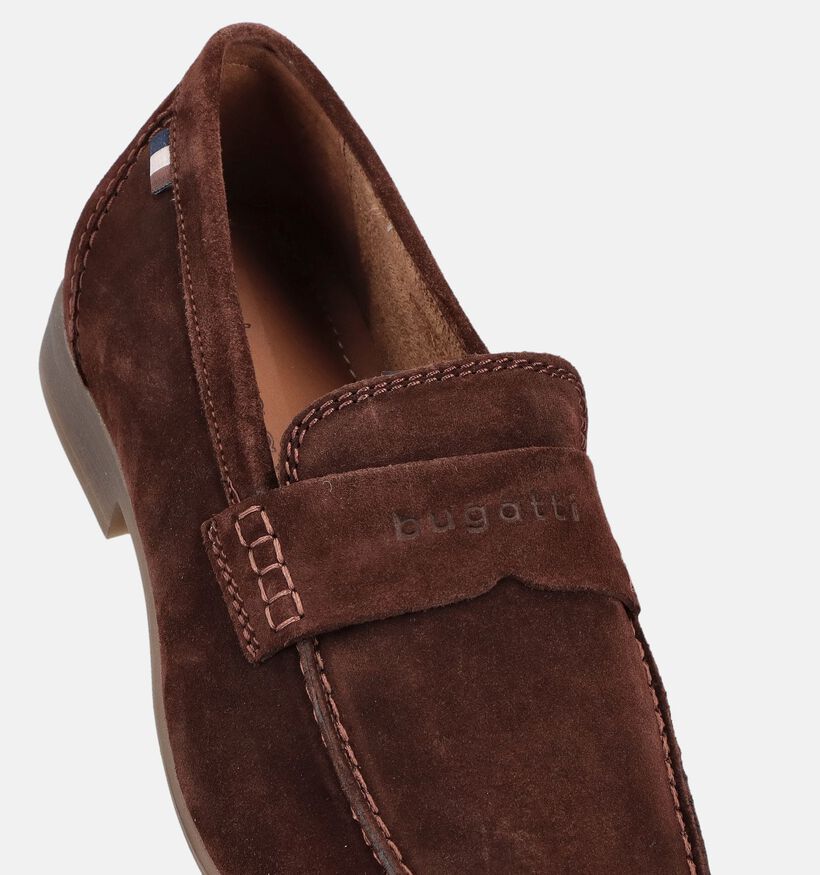 Bugatti Trip Su&egrave;de Donkerbruine Loafers voor heren (370726)