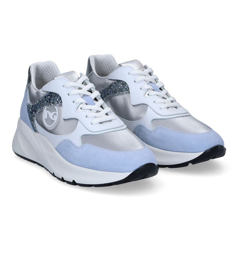 NeroGiardini Baskets casual en Bleu clair pour femmes (307957) - pour semelles orthopédiques
