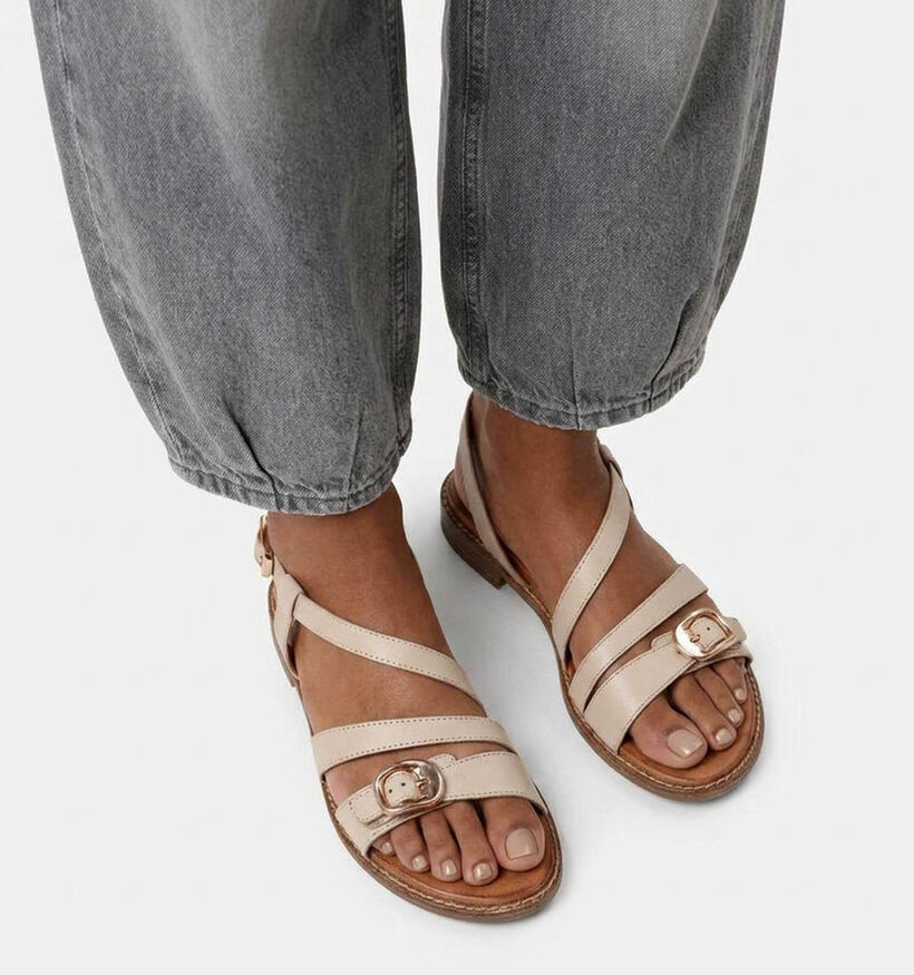 Tamaris Sandales plates en Beige pour femmes (371723)