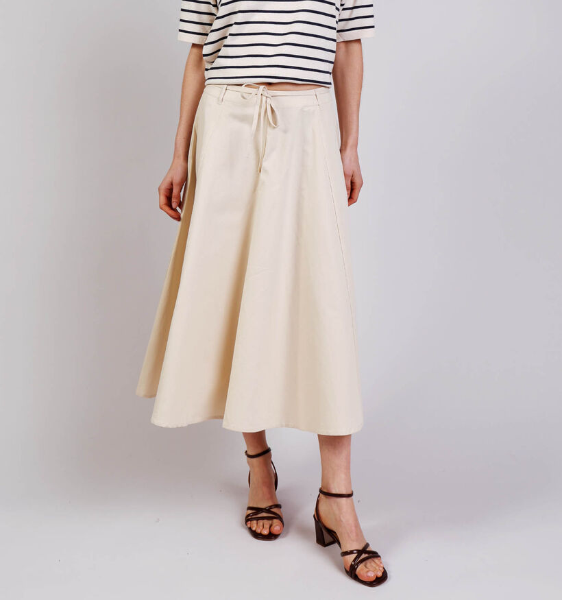 Desires Ophelia Below Knee Lichtbeige Rok voor dames (370647)
