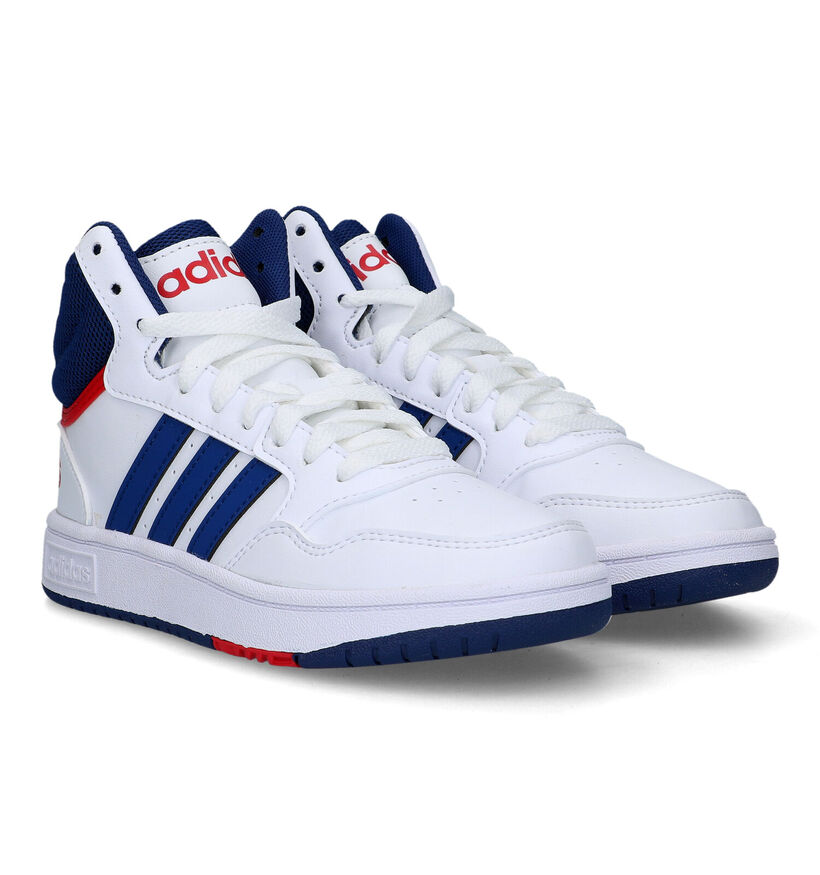 adidas Hoops Mid 3.0 Witte Sneakers voor meisjes, jongens (319573)