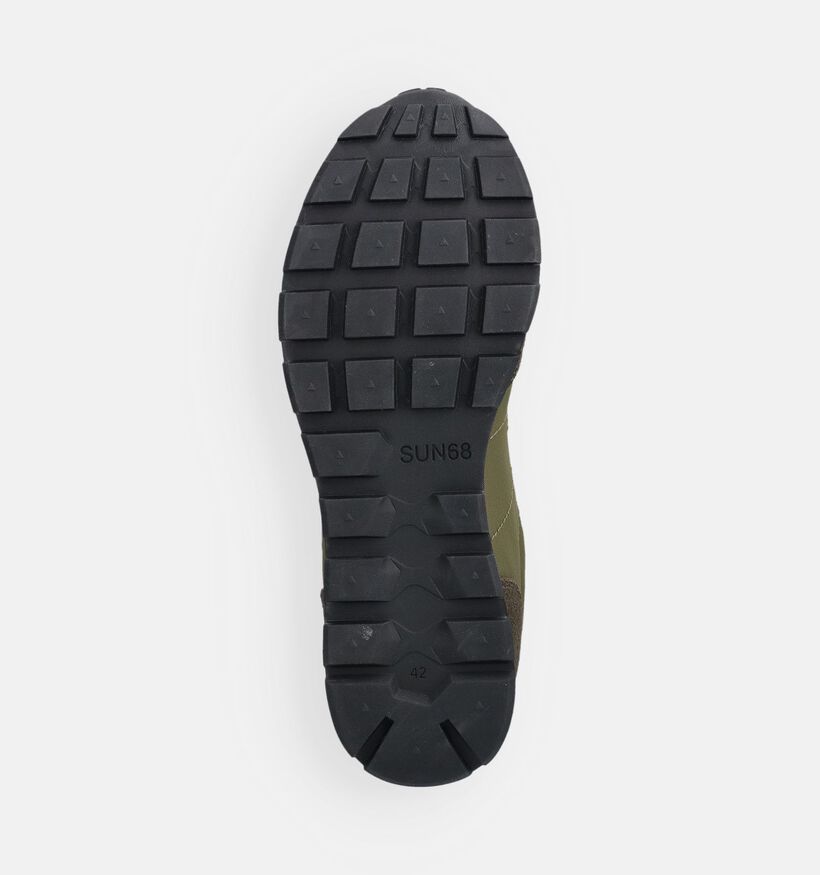 Sun68 Tom Solid Kakigroene Sneakers voor heren (368797) - geschikt voor steunzolen