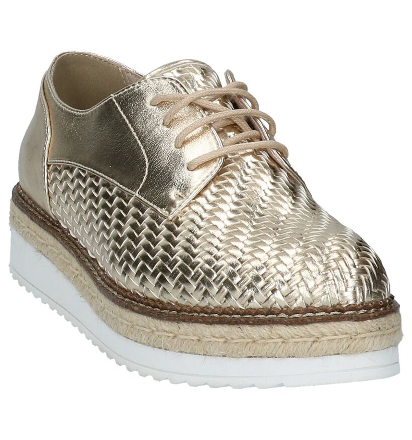 Tamaris Chaussures à lacets en Or en simili cuir (218994)