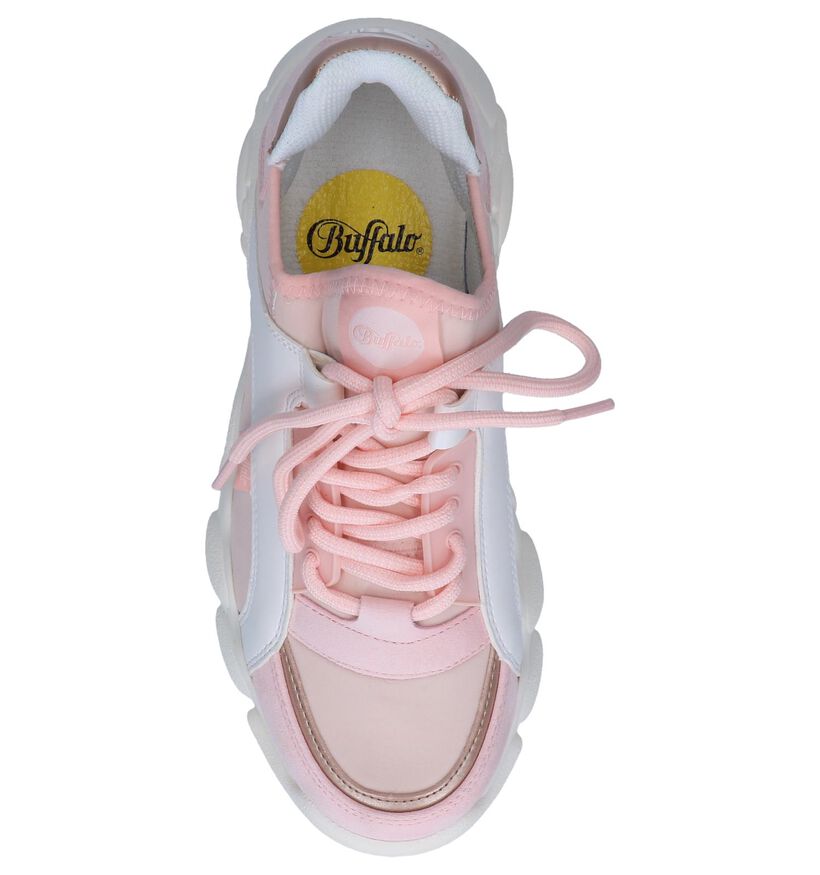 Lichtroze Slip-on Sneakers Buffalo Cali in kunstleer (240466)