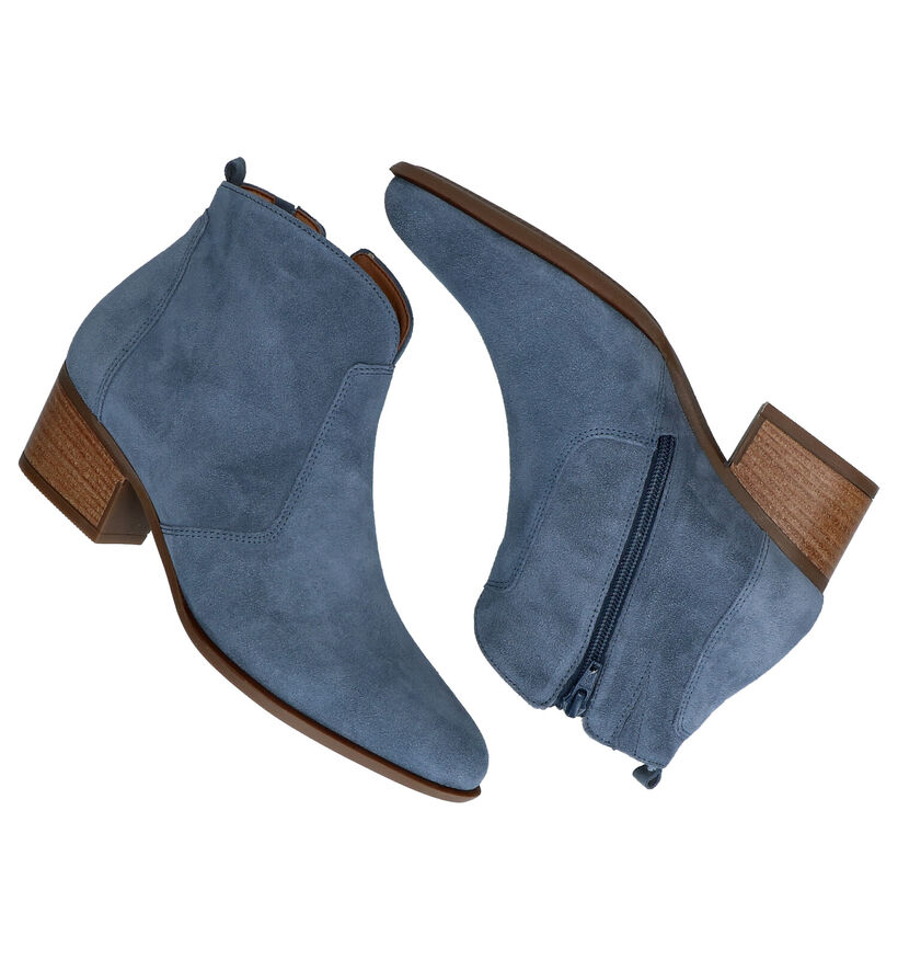 Gabor Groene Enkellaarzen in daim (287774)