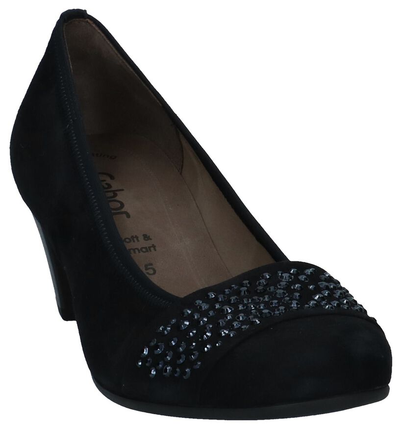 Klassieke Pumps Donkerblauw Gabor Soft & Smart in daim (222773)
