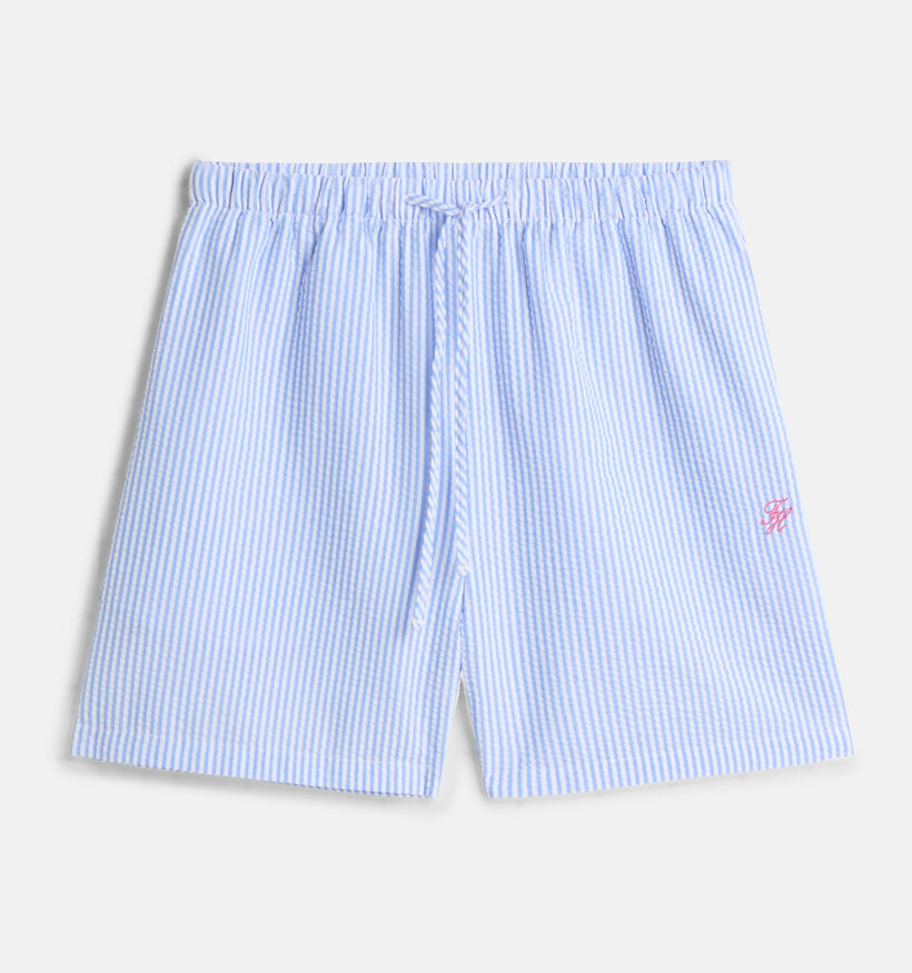 Tommy Hilfiger Seersucker Lichtblauwe Short voor dames (369266)