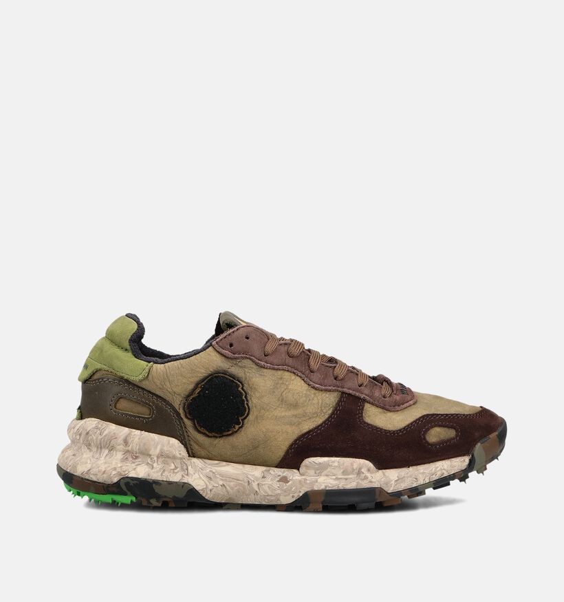 Satorisan Chacrona Premium Bruine/Groene Sneakers voor heren (361963) - geschikt voor steunzolen