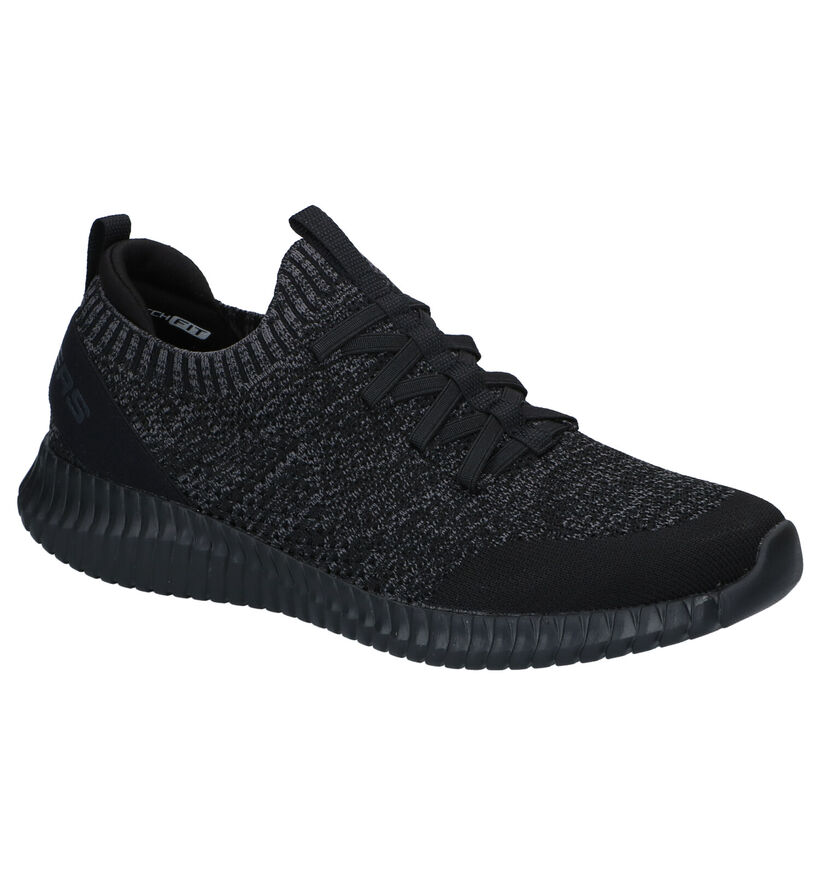 Skechers Elite Flex Baskets en Noir en textile (287105)