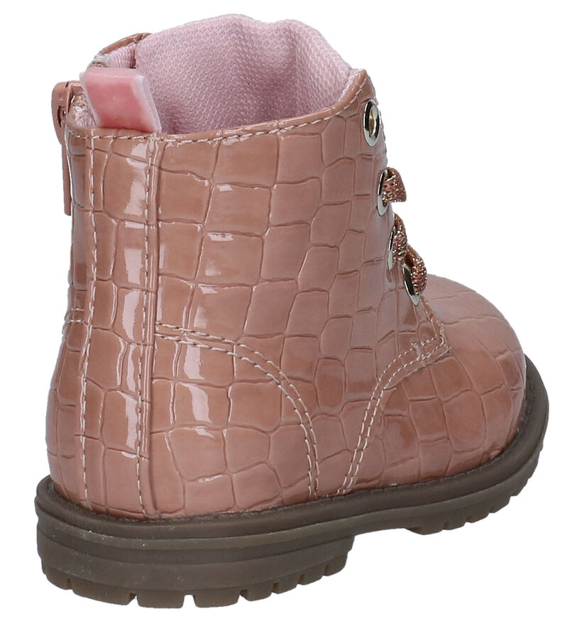 Bumba Bottines pour bébé en Rose foncé en simili cuir (280766)