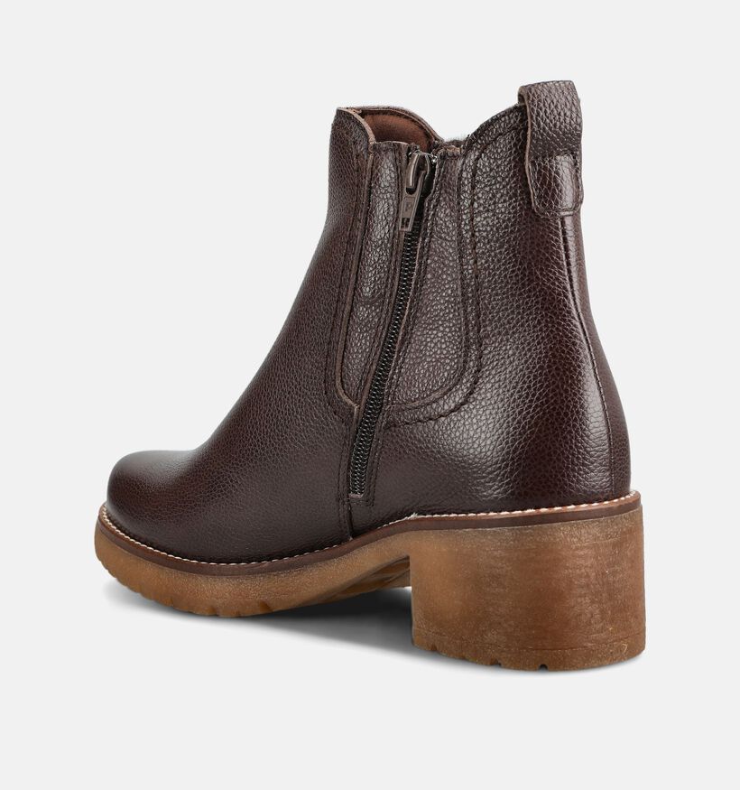 Pitillos Bottines &agrave; talons en Brun fonc&eacute; pour femmes (379732) - pour semelles orthop&eacute;diques