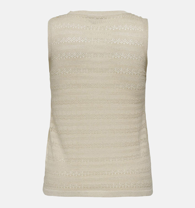 ONLY Carmakoma Aggie Beige Glitter Top voor dames (342980)