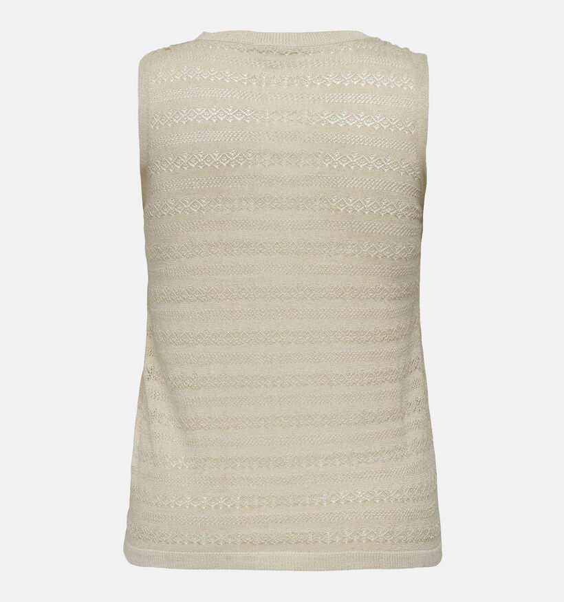 ONLY Carmakoma Aggie Débardeur paillette en Beige pour femmes (342980)