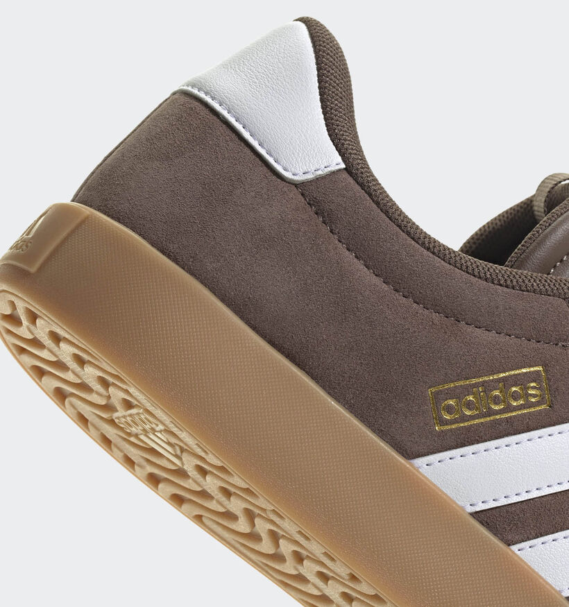 adidas VL Court 3.0 Baskets en Marron pour hommes (365469) - pour semelles orthopédiques