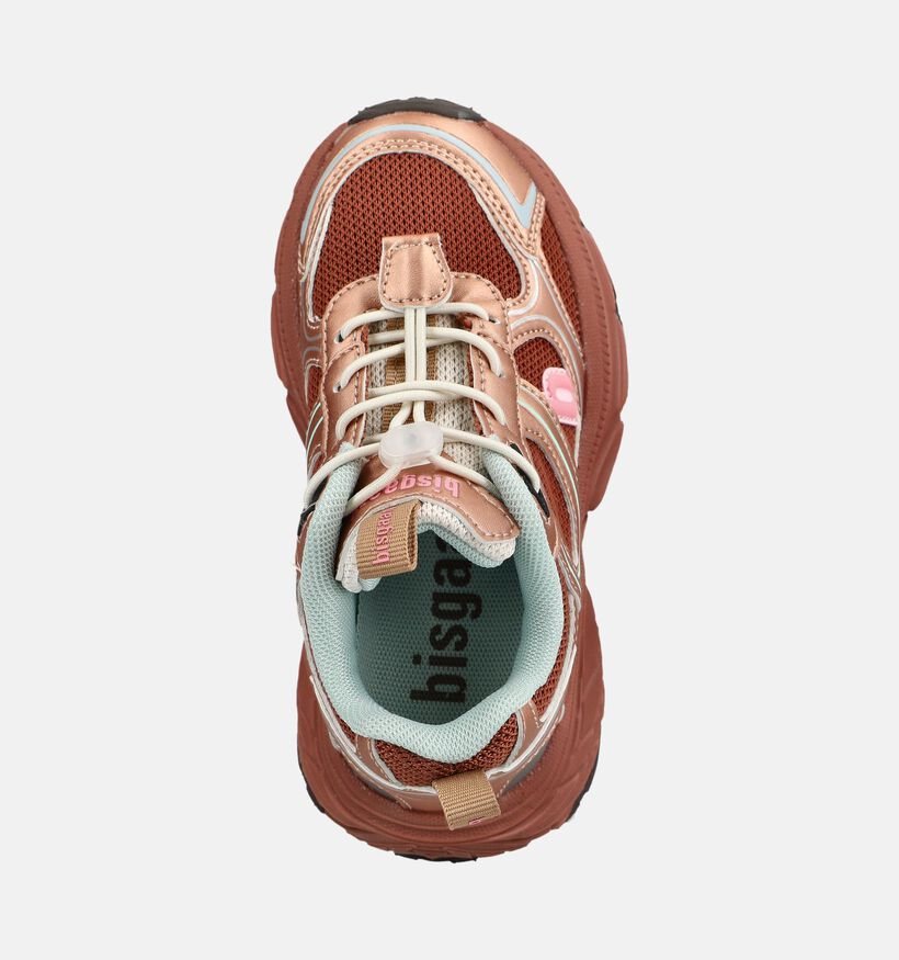 Bisgaard Hamilton Baskets basses en Rose pour filles (380646) - pour semelles orthop&eacute;diques