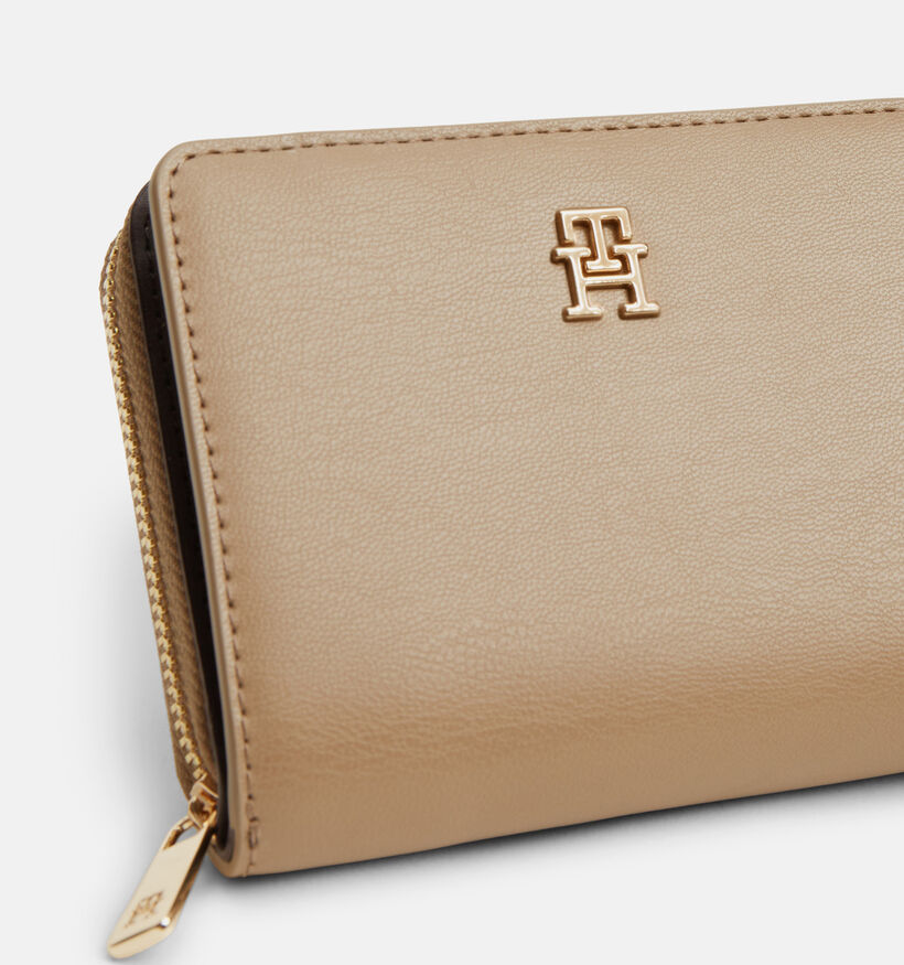 Tommy Hilfiger Icon Beige Portemonnee met Rits voor dames (379512)