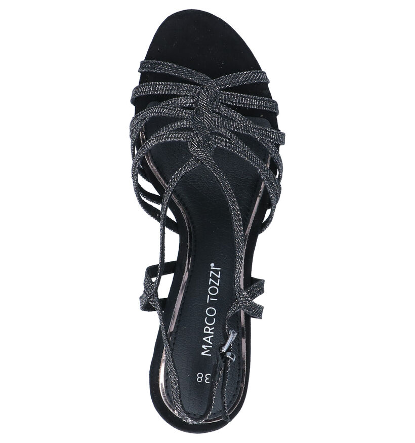 Marco Tozzi Zwarte Sandalen in stof (270693)