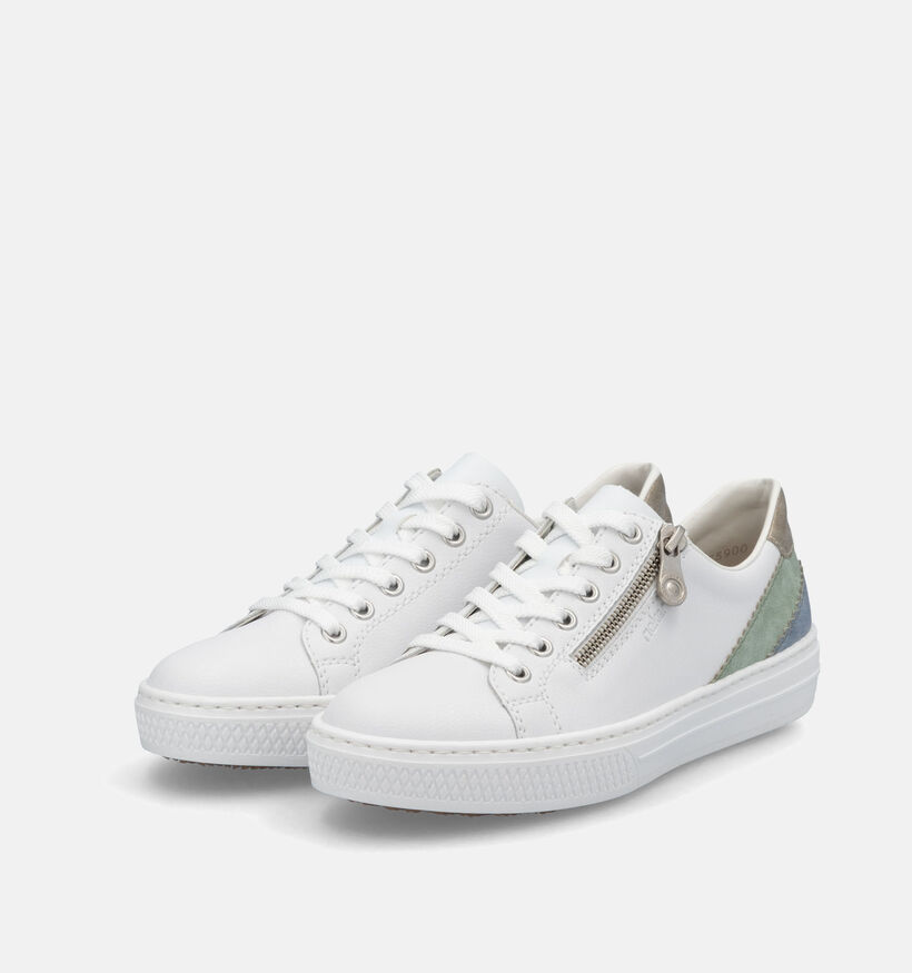 Rieker Witte Veterschoenen voor dames (351232)