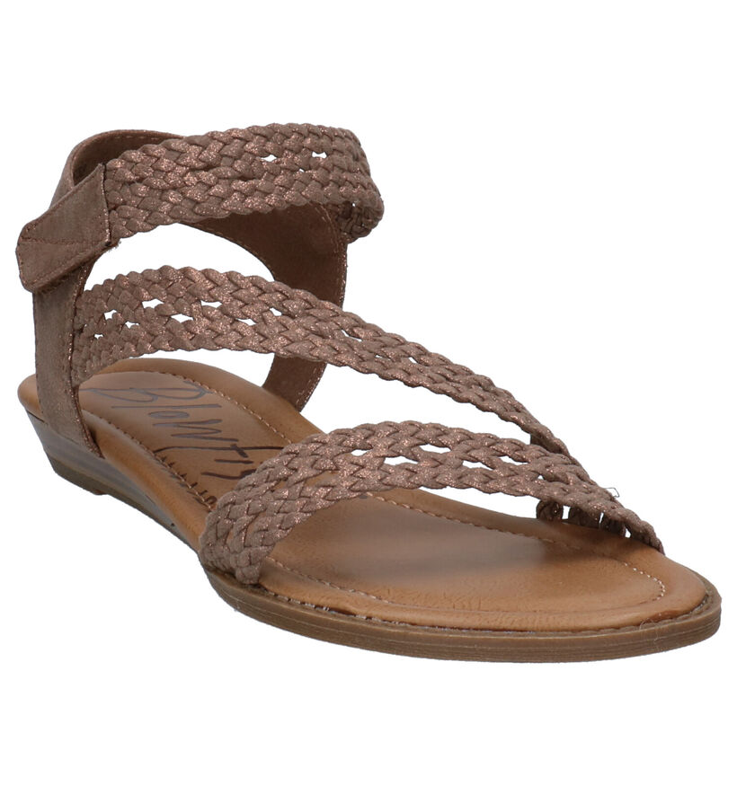 Blowfish Malibu Besille Vegan Sandales en Bronze en simili cuir (274186)