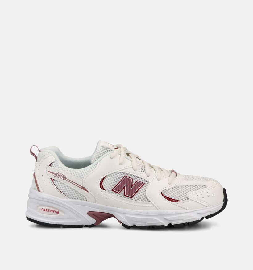 New Balance 530 Witte/Donkerroze Sneakers voor meisjes (366211) - geschikt voor steunzolen