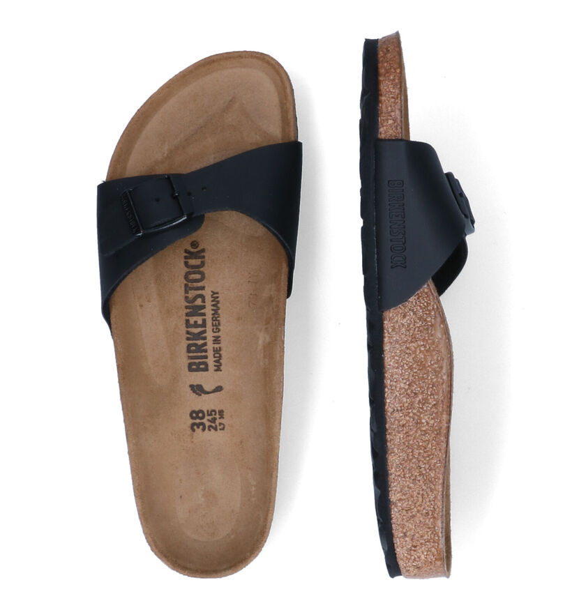 Birkenstock Madrid Nu-pieds en Noir pour femmes (302977)