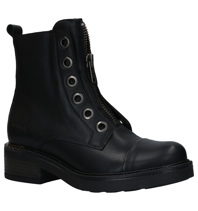 Red-Rag Bottines en Noir en cuir (281812)