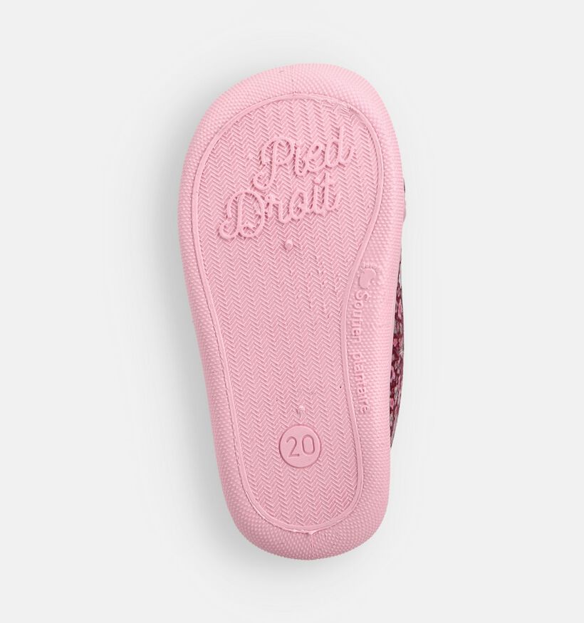 Milo & Mila Bordeaux/Roze Pantoffels voor meisjes (364918) - geschikt voor steunzolen