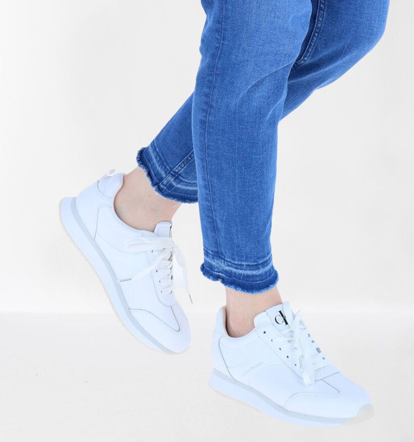 Calvin Klein Baskets en Blanc en cuir (285310)