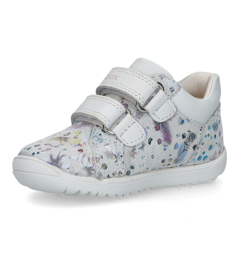 Geox Macchia Witte Babyschoentjes in leer (326562)