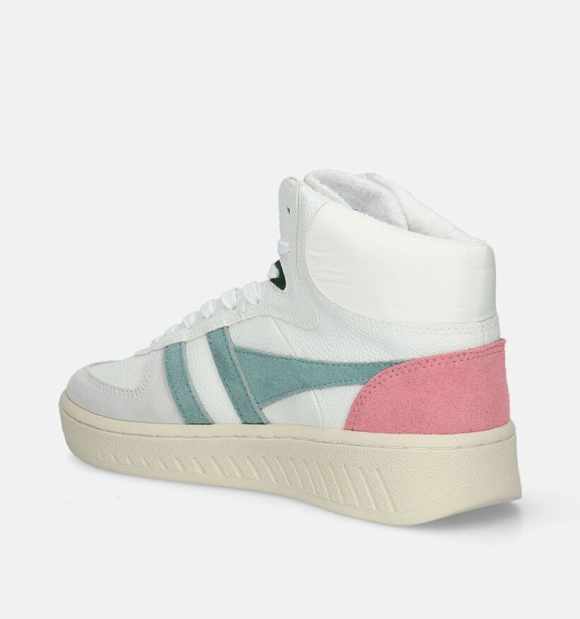 Gola Slam Trident Witte Sneakers voor dames (336357) - geschikt voor steunzolen