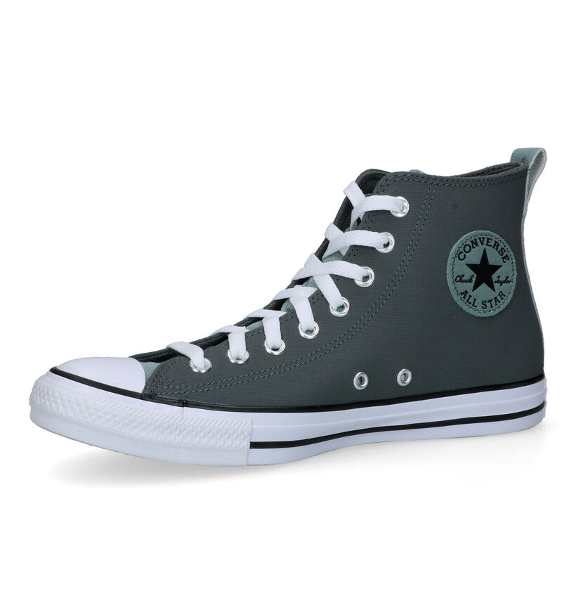 Converse Chuck Taylor All Star Hi Baskets en Gris pour hommes (325518)