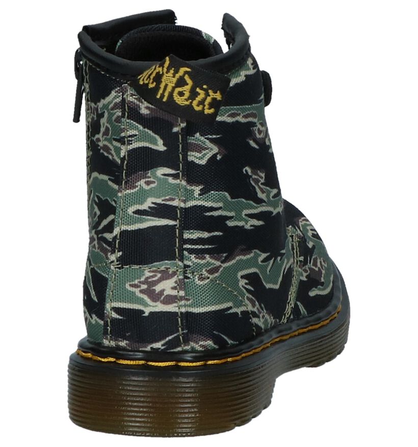 Groene Dr. Martens Camo Boots in stof (226011)