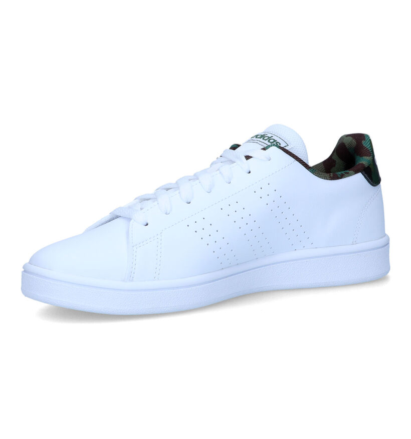 adidas Advantage Base Witte Sneakers in kunstleer (319045)
