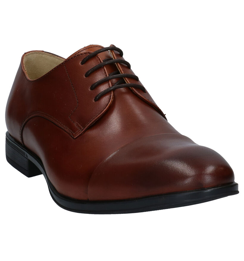 Steptronic Franco Chaussures à lacets en Cognac en cuir (283671)