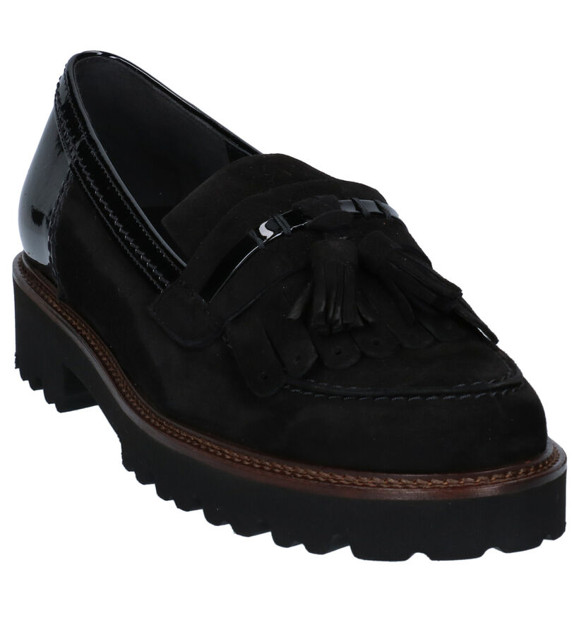 Gabor Best Fitting Loafers en Noir en cuir (282292)