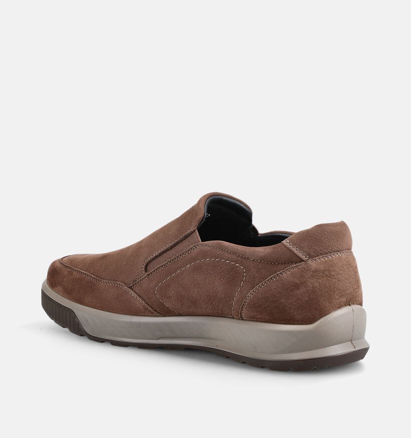 G-Comfort Chaussures &agrave; enfiler en Marron pour hommes (381389) - pour semelles orthop&eacute;diques