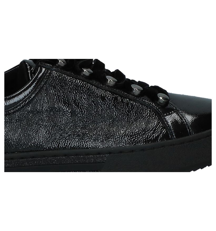 Gabor Optifit Zwarte Sneakers in lakleer (231342)