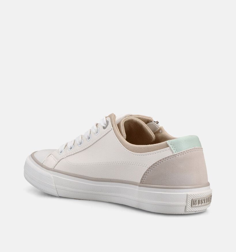 Mustang Witte Rits-Veterschoenen voor dames (372106)