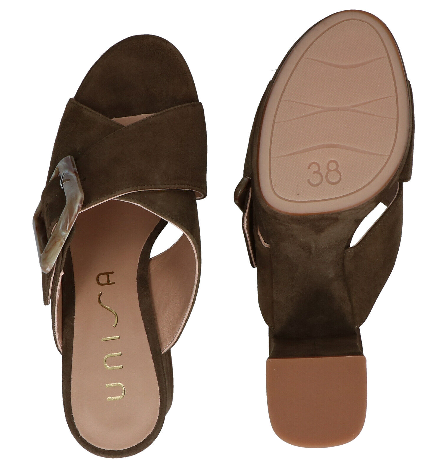 Unisa Varun Nu pieds en Vert kaki Femmes Nu pieds en ligne sur