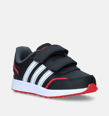 adidas Low Baskets Core Black /Cloud White/Vivid Red